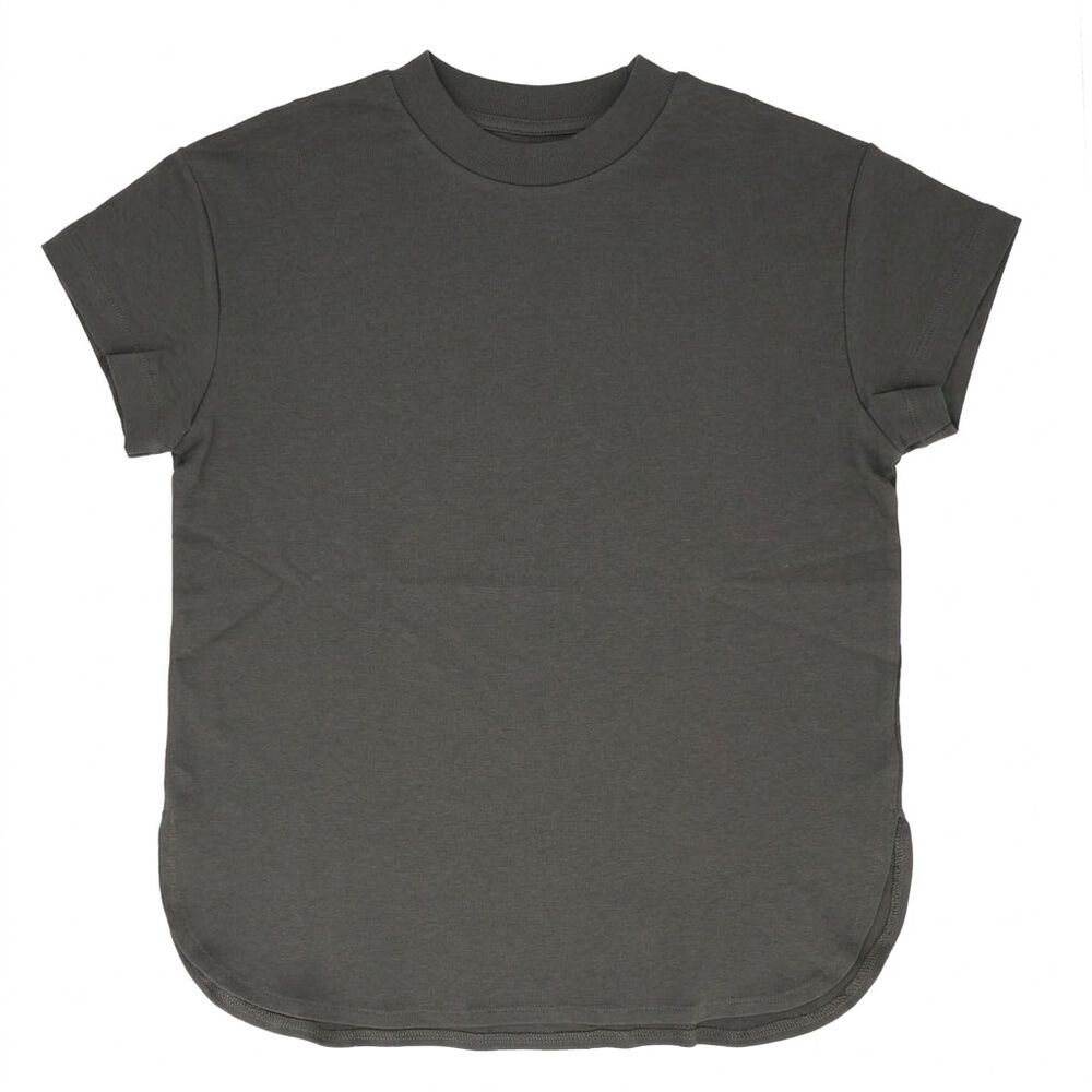 BACKYARD FAMILY「mitis Tシャツ ミティス 通販 モックネックTシャツ カットソー 前後差 プルオーバー」|Tシャツ・カットソー|ブルー1