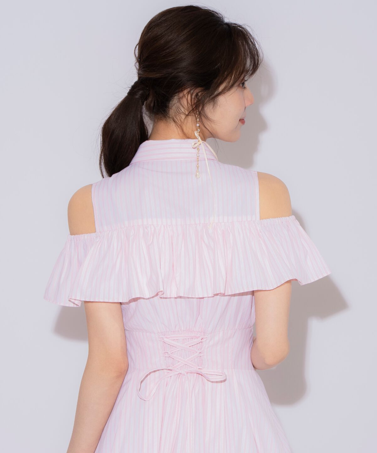 WILLSELECTION「２WAYスリーブストライプシャツワンピース」|ワンピース|