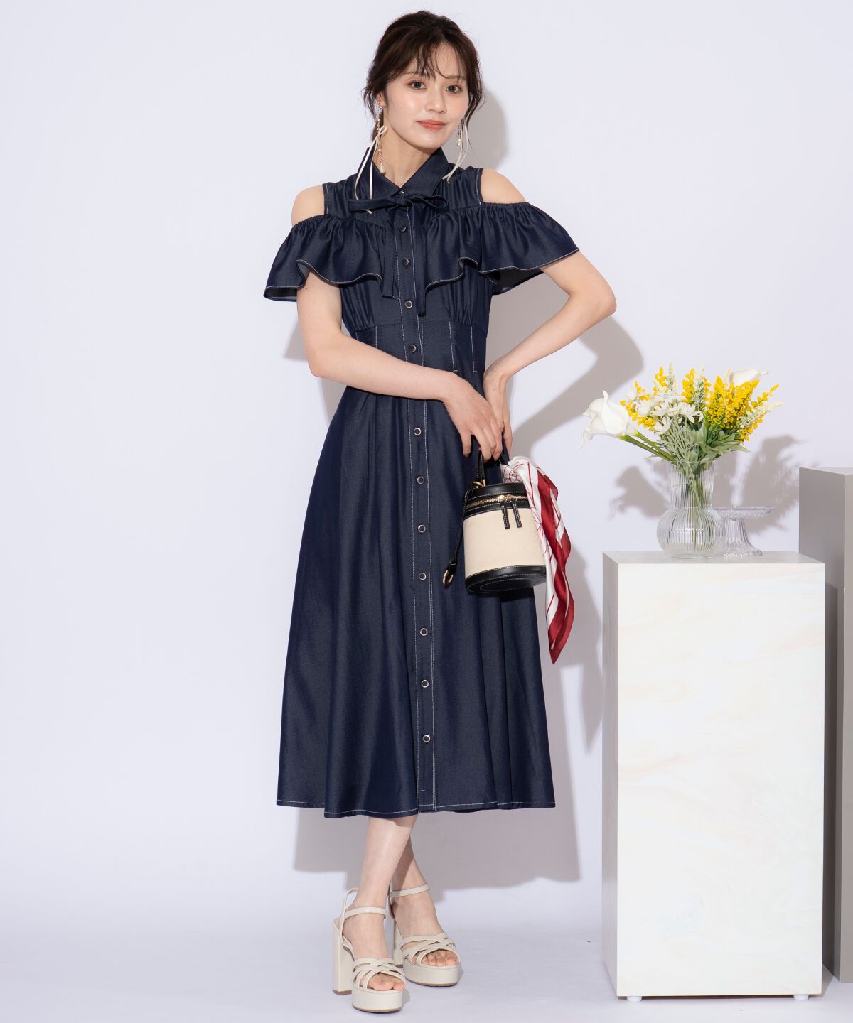 WILLSELECTION「２WAYスリーブストライプシャツワンピース」|ワンピース|