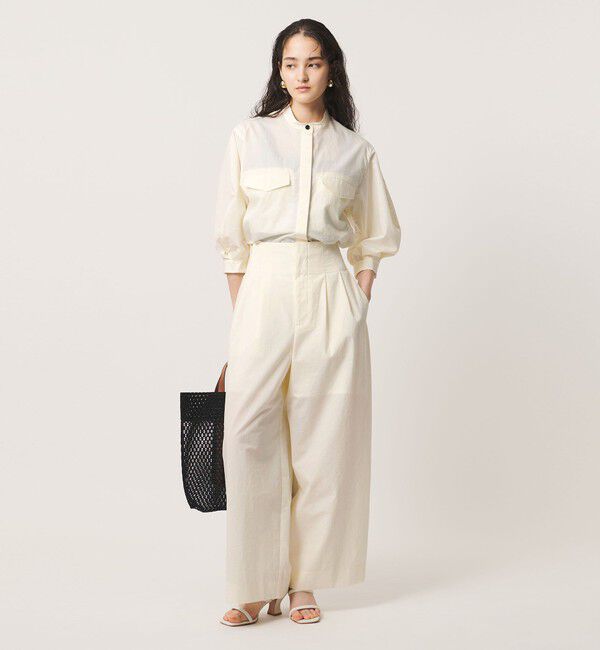 UNITED ARROWS「NALYA バンドカラー シャツ」|シャツ・ブラウス|