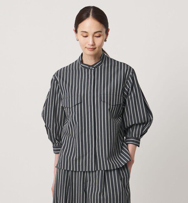 UNITED ARROWS「NALYA バンドカラー シャツ」|シャツ・ブラウス|