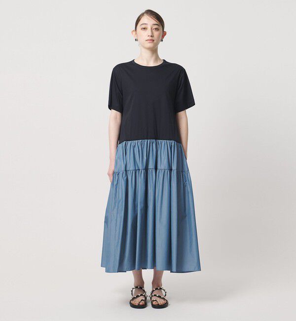 UNITED ARROWS「カット コンビ ドッキング ワンピース」|ワンピース|