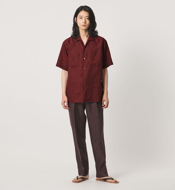 UNITED ARROWS「リネンキャンブリック ワンピースオープンカラーシャツ」|シャツ・ブラウス|