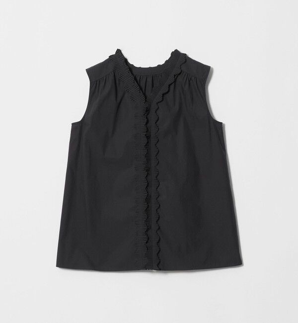 UNITED ARROWS「2WAY タックフリル ノースリーブ ブラウス」|シャツ・ブラウス|