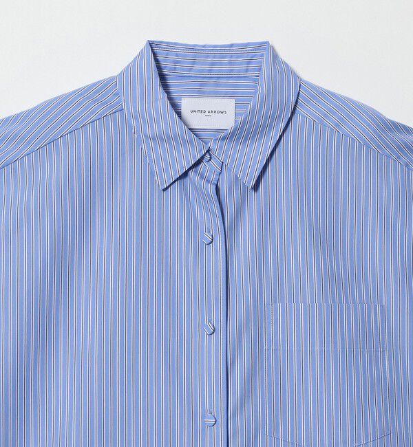 UNITED ARROWS「バックフレア フレンチスリーブ シャツ」|シャツ・ブラウス|