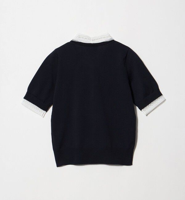 UNITED ARROWS「4WAY ボウタイレース ショートスリーブ ニット」|ニット・セーター|