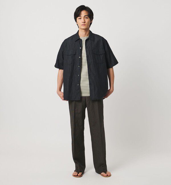 UNITED ARROWS「ジャガード ボーダー バスクシャツ」|Tシャツ・カットソー|