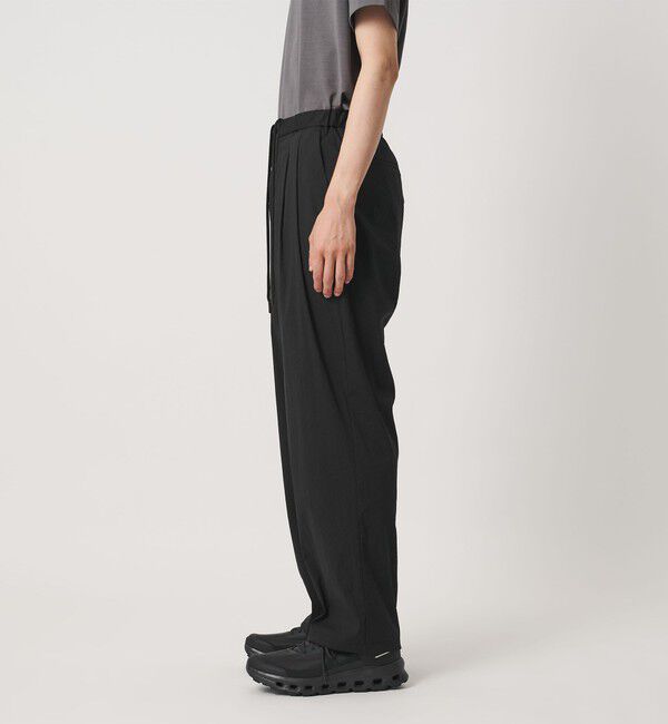 UNITED ARROWS「ウェザーコンフォート メランジ 2プリーツ バルーンパンツ 撥水 ヨコストレッチ」|チノ|
