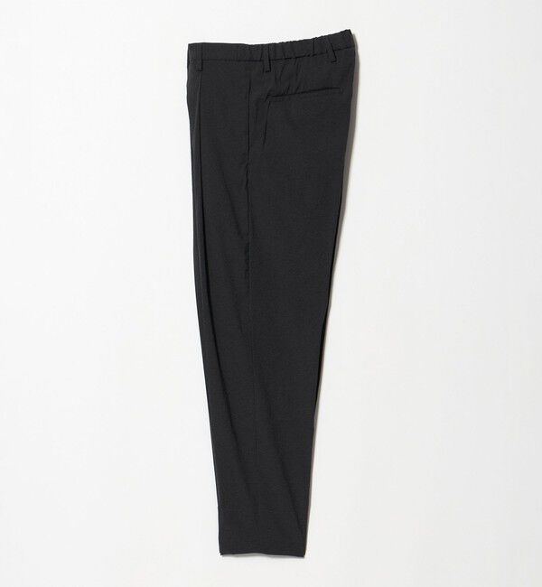 UNITED ARROWS「ウェザーコンフォート メランジ キャロット 1プリーツパンツ 撥水 ヨコストレッチ」|チノ|