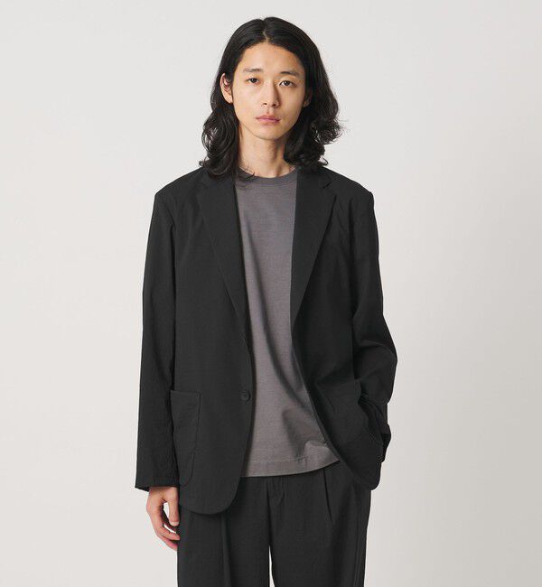 UNITED ARROWS「ウェザーコンフォート メランジ シングル 2ボタン ジャケット 撥水 ヨコストレッチ」|テーラードジャケット|