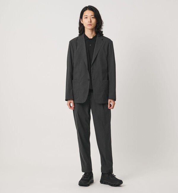 UNITED ARROWS「ウェザーコンフォート メランジ シングル 2ボタン ジャケット 撥水 ヨコストレッチ」|テーラードジャケット|