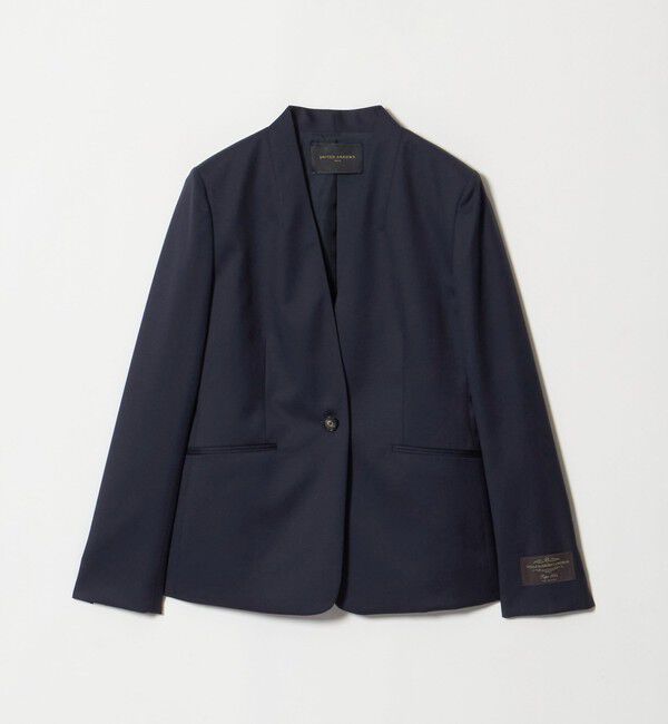 UNITED ARROWS「Vitale Barberis Canonico ノーラペル ジャケット」|ノーカラージャケット|NAVY