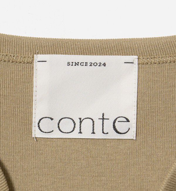 conte「＜conte＞コットン キーネック Tシャツ」|Tシャツ・カットソー|