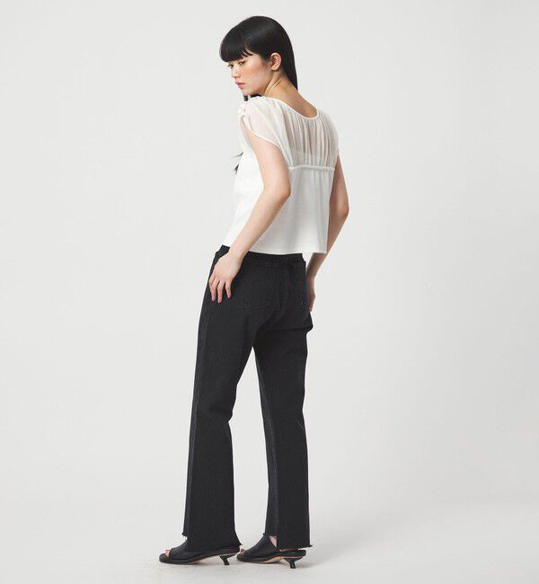 EMMEL REFINES「＜EMMEL REFINES＞EM カットオフ スキニー デニムパンツ」|デニム|