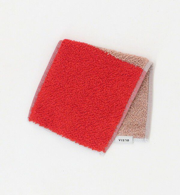 UNITED ARROWS green label relaxing「＜OLSIA＞2Couleurs ハーフハンカチタオル」|タオル|RED