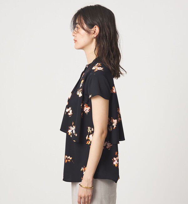 UNITED ARROWS green label relaxing「フラワー ヨーク フレア ブラウス マシンウォッシャブル・接触冷感」|シャツ・ブラウス|