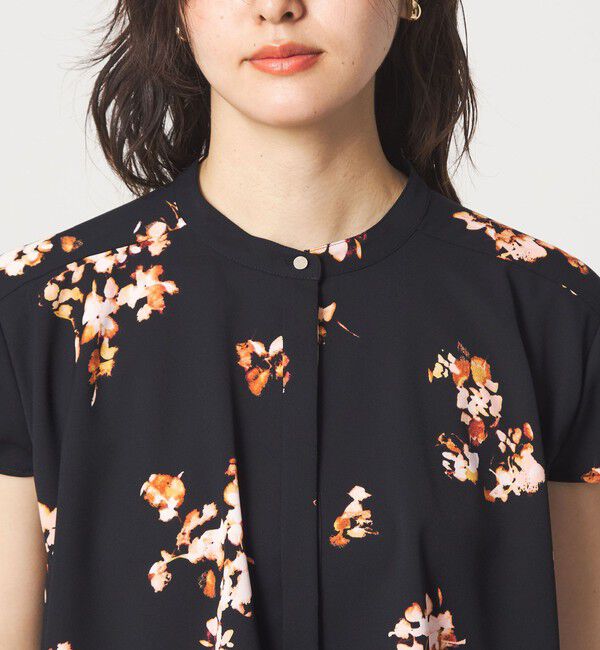 UNITED ARROWS green label relaxing「フラワー ヨーク フレア ブラウス マシンウォッシャブル・接触冷感」|シャツ・ブラウス|