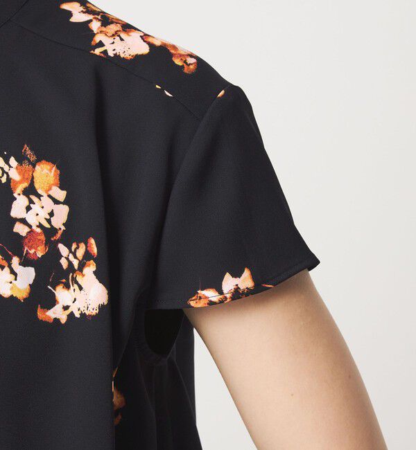 UNITED ARROWS green label relaxing「フラワー ヨーク フレア ブラウス マシンウォッシャブル・接触冷感」|シャツ・ブラウス|