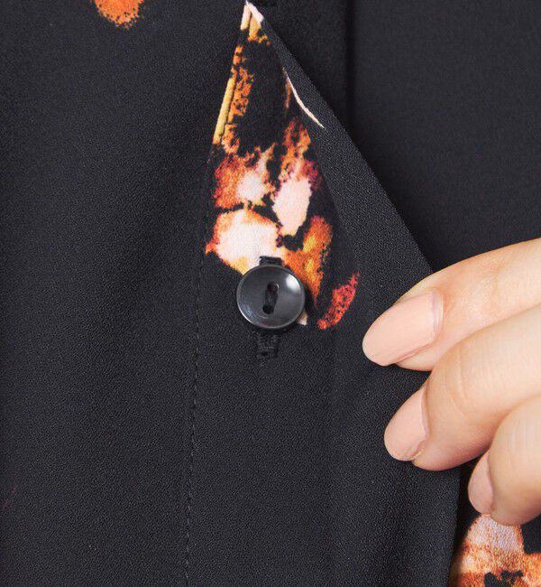 UNITED ARROWS green label relaxing「フラワー ヨーク フレア ブラウス マシンウォッシャブル・接触冷感」|シャツ・ブラウス|