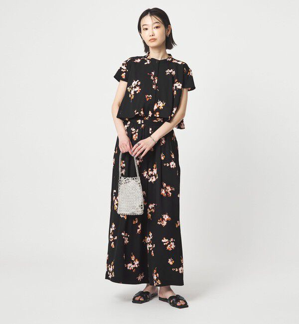 UNITED ARROWS green label relaxing「フラワー ヨーク フレア ブラウス マシンウォッシャブル・接触冷感」|シャツ・ブラウス|