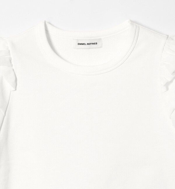 EMMEL REFINES「＜EMMEL REFINES＞EM ソデフリル プルオーバー」|Tシャツ・カットソー|