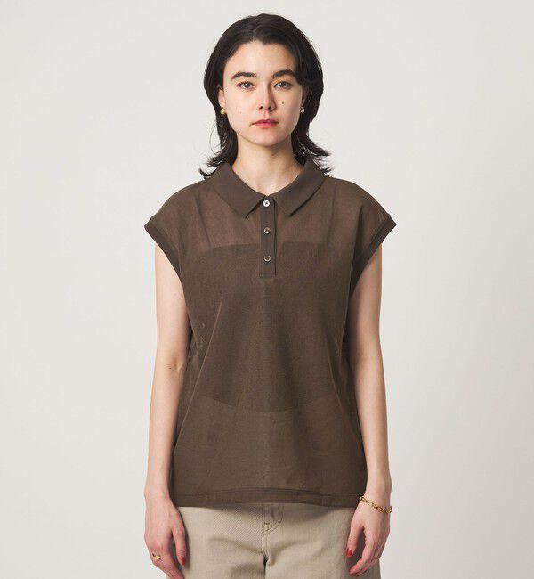 UNITED ARROWS green label relaxing「シアー メッシュ ポロカットソー」|Tシャツ・カットソー|