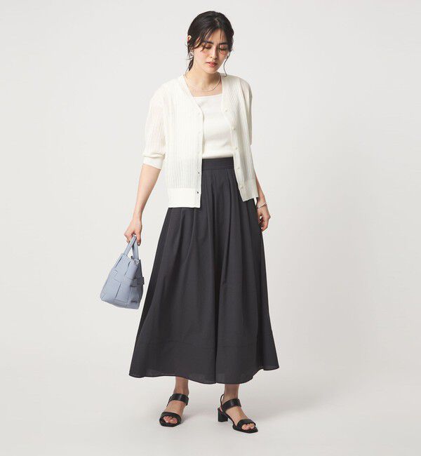 UNITED ARROWS green label relaxing「ブライトシアー Vネック ニット カーディガン」|カーディガン|