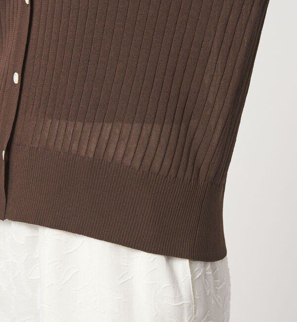 UNITED ARROWS green label relaxing「ブライトシアー Vネック ニット カーディガン」|カーディガン|