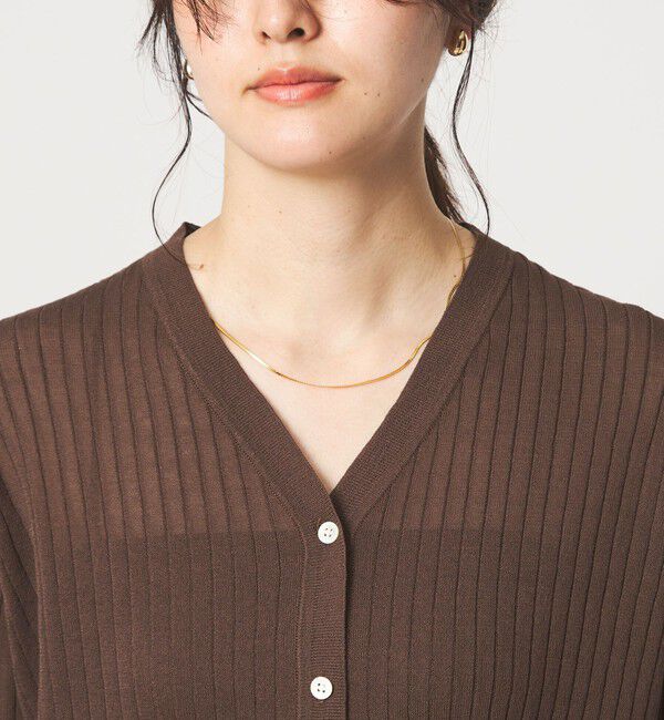 UNITED ARROWS green label relaxing「ブライトシアー Vネック ニット カーディガン」|カーディガン|