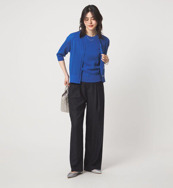 UNITED ARROWS green label relaxing「ブライトシアー Vネック ニット カーディガン」|カーディガン|