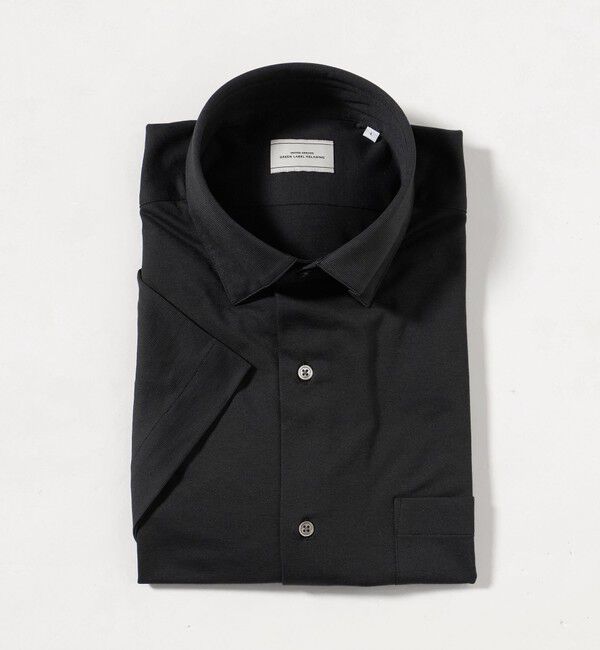 UNITED ARROWS green label relaxing「エブリット TC ジャージー スタンダード スナップ ボタンダウン ショートスリーブ シャツ -イージーアイロ」|シャツ・ブラウス|