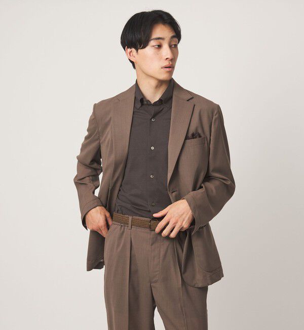 UNITED ARROWS green label relaxing「エブリット TC ジャージー スタンダード スナップ ボタンダウン ショートスリーブ シャツ -イージーアイロ」|シャツ・ブラウス|
