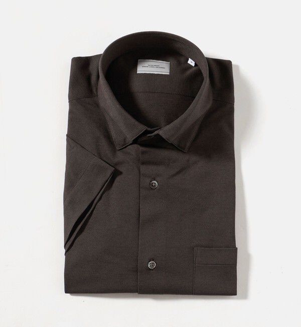 UNITED ARROWS green label relaxing「エブリット TC ジャージー スタンダード スナップ ボタンダウン ショートスリーブ シャツ -イージーアイロ」|シャツ・ブラウス|