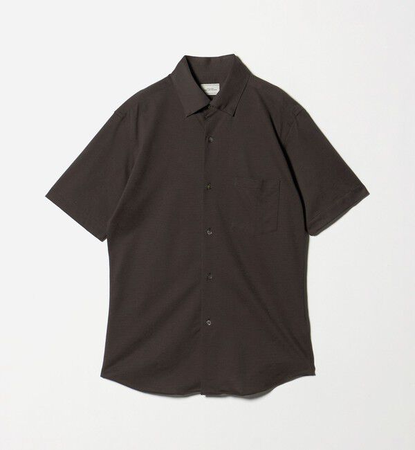 UNITED ARROWS green label relaxing「エブリット TC ジャージー スタンダード スナップ ボタンダウン ショートスリーブ シャツ -イージーアイロ」|シャツ・ブラウス|
