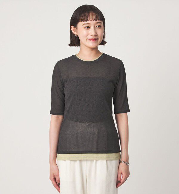UNITED ARROWS green label relaxing「シアー メランジ Tシャツ」|Tシャツ・カットソー|