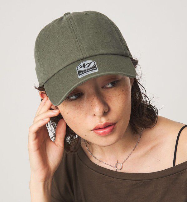 UNITED ARROWS green label relaxing「【別注】＜&rsquo;47＞CLEAN UP キャップ（無地）」|キャップ・キャスケット|OLIVE
