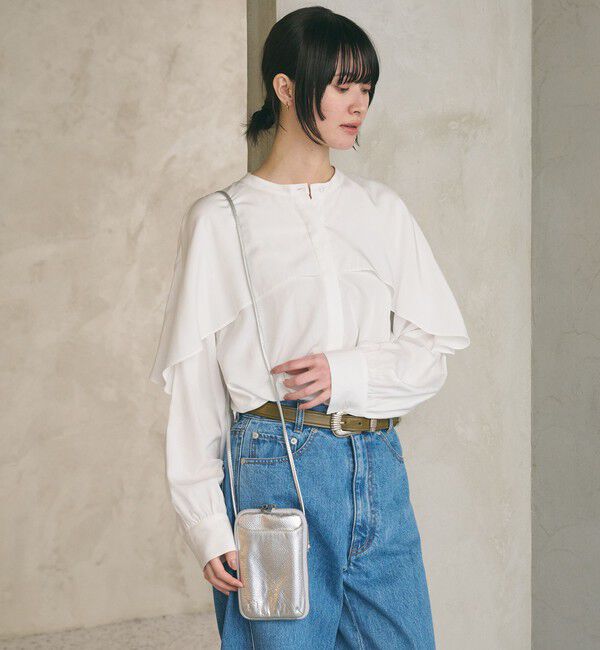 BEAUTY&YOUTH UNITED ARROWS「レザー ジップスリム ウォレットショルダー」|財布|