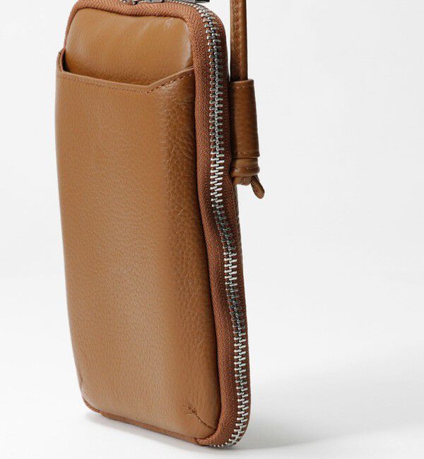 BEAUTY&YOUTH UNITED ARROWS「レザー ジップスリム ウォレットショルダー」|財布|