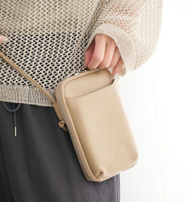 BEAUTY&YOUTH UNITED ARROWS「レザー ジップスリム ウォレットショルダー」|財布|MOCA