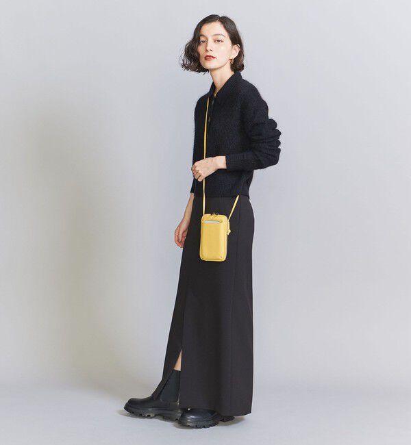 BEAUTY&YOUTH UNITED ARROWS「レザー ジップスリム ウォレットショルダー」|財布|