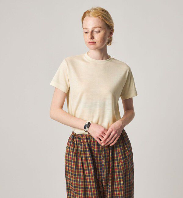 STEVEN ALAN「＜Steven Alan＞ウールジャージー ショートスリーブ Tシャツ」|Tシャツ・カットソー|