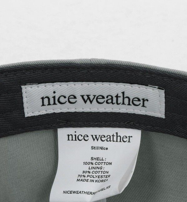 NICE WEATHER「＜NICE WEATHER＞パロディ キャップ」|キャップ・キャスケット|