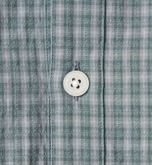 STEVEN ALAN「＜Steven Alan＞ ドビー チェック リバースシーム ショートスリーブ シャツ」|シャツ・ブラウス|