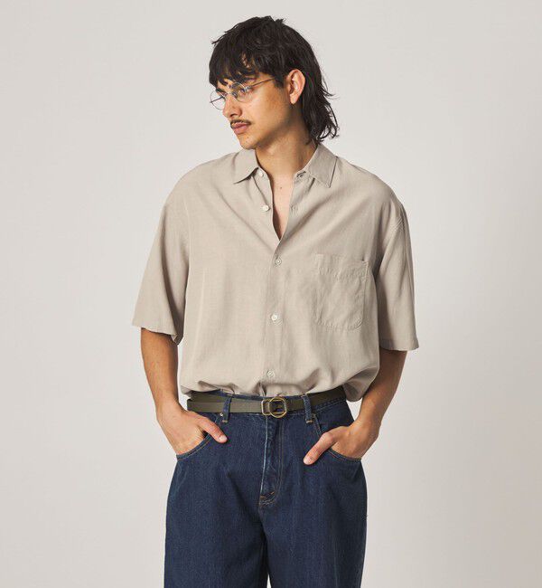 STEVEN ALAN「＜Steven Alan＞ スラブ レギュラーカラー ショートスリーブ シャツ」|シャツ・ブラウス|