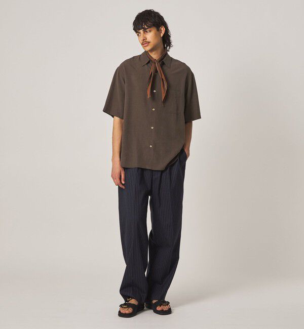 STEVEN ALAN「＜Steven Alan＞ スラブ レギュラーカラー ショートスリーブ シャツ」|シャツ・ブラウス|