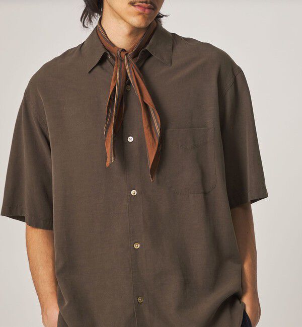 STEVEN ALAN「＜Steven Alan＞ スラブ レギュラーカラー ショートスリーブ シャツ」|シャツ・ブラウス|