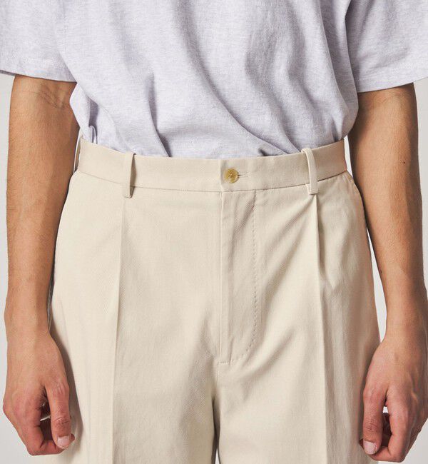 STEVEN ALAN「＜Steven Alan＞ グレース ツイル アウト ワンプリーツ ショート パンツ」|スラックス|
