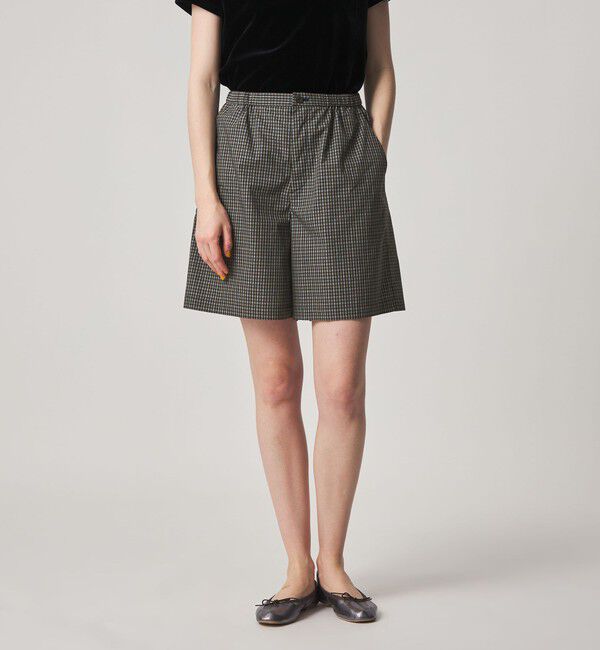 STEVEN ALAN「＜Steven Alan＞チェック ショートパンツ」|その他|BLACK
