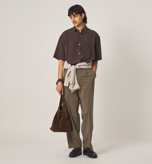 STEVEN ALAN「＜Steven Alan＞ RENURMY アウト ワンプリーツ スラックス」|スラックス|