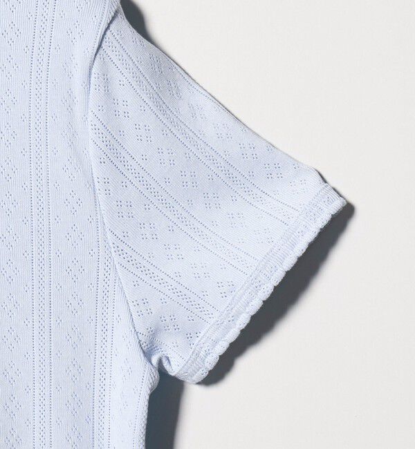 BEAUTY&YOUTH UNITED ARROWS「コットン パターンメッシュ ショートスリーブ カーディガン ウォッシャブル」|カーディガン|